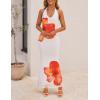 imageZESICA Womens 2025 Summer Halter Neck Floral Print Maxi Dress Sleeveless Backless Wedding Guest Party Bodycon Long DressesOrange