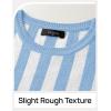 imageZESICA Womens Summer Two Piece Outfits Crop Tank Tops and Wide Leg Pants Striped Lounge Travel Sets Casual TracksuitsBlue