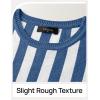 imageZESICA Womens Summer Two Piece Outfits Crop Tank Tops and Wide Leg Pants Striped Lounge Travel Sets Casual TracksuitsDustyblue
