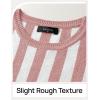 imageZESICA Womens Summer Two Piece Outfits Crop Tank Tops and Wide Leg Pants Striped Lounge Travel Sets Casual TracksuitsDustypink