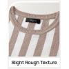 imageZESICA Womens Summer Two Piece Outfits Crop Tank Tops and Wide Leg Pants Striped Lounge Travel Sets Casual TracksuitsKhaki