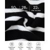 imageZESICA Womens Striped Sweaters Half Zipper Long Sleeve Ribbed Knit Loose Oversized Pullover Sweater TopsBlack