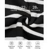 imageZESICA Womens Winter Oversized Sweaters Long Sleeve Color Block Mock Neck Side Slit Comfy Loose Knitted Pullover TopsInk