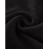 imageZESICA Womens Crew Neck Long Lantern Sleeve Casual Loose Ribbed Knit Solid Soft Pullover Sweater TopsBlack
