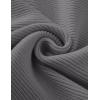 imageZESICA Womens Crew Neck Long Lantern Sleeve Casual Loose Ribbed Knit Solid Soft Pullover Sweater TopsDarkgrey