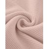 imageZESICA Womens Crew Neck Long Lantern Sleeve Casual Loose Ribbed Knit Solid Soft Pullover Sweater TopsDustypink