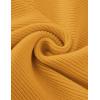imageZESICA Womens Crew Neck Long Lantern Sleeve Casual Loose Ribbed Knit Solid Soft Pullover Sweater TopsGinger