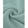imageZESICA Womens Crew Neck Long Lantern Sleeve Casual Loose Ribbed Knit Solid Soft Pullover Sweater TopsLake