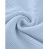 imageZESICA Womens Crew Neck Long Lantern Sleeve Casual Loose Ribbed Knit Solid Soft Pullover Sweater TopsLightblue