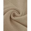 imageZESICA Womens Crew Neck Long Lantern Sleeve Casual Loose Ribbed Knit Solid Soft Pullover Sweater TopsOatmeal