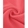 imageZESICA Womens Crew Neck Long Lantern Sleeve Casual Loose Ribbed Knit Solid Soft Pullover Sweater TopsWatermelon