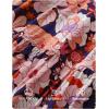 imageZESICA Womens 2025 Fall Long Sleeve Maxi Dress Floral Print V Neck Empire Waist A Line Tiered Flowy Boho Party DressesOrange