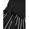 imageZESICA Womens 2025 Fall Turtleneck Long Sleeve Sweater Dress Tie Waist Casual Loose Ribbed Knit A Line Midi DressesBlack
