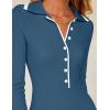 imageZESICA Womens Long Sleeve Sweater Dress 2025 Spring V Neck Ribbed Knit Casual Formal Cocktail Bodycon Maxi DressesDark Blue