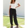 imageZESICA Womens Short Sleeve Square Neck Color Block T Shirt 2025 Summer Slim Fit Ribbed Knit Basic Tee TopsWhite