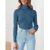 imageZESICA Womens Turtleneck Long Sleeve Shirts Spring Basic Tops Slim Fitted Ribbed Knit SweaterDarkblue