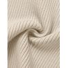 imageZESICA Womens Short Sleeve Sweater Tops 2025 Summer Crewneck T Shirt Ribbed Knit Slim Fit Basic Solid Color TeeAlmond