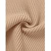 imageZESICA Womens Short Sleeve Sweater Tops 2025 Summer Crewneck T Shirt Ribbed Knit Slim Fit Basic Solid Color TeeToffee