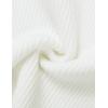 imageZESICA Womens Short Sleeve Sweater Tops 2025 Summer Crewneck T Shirt Ribbed Knit Slim Fit Basic Solid Color TeeWhite