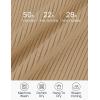 imageZESICA Womens Short Sleeve V Neck T Shirts 2025 Summer Ribbed Knit Slim Fitted Basic Solid Color Tee TopsToffee