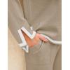 imageZESICA Womens 2 Piece Outfits Set Casual Long Sleeve Knit Pullover Top and Wide Leg Pants Sweatsuit Lounge SetsTan