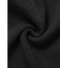 imageZESICA Womens 2025 Ribbed Knit Dress Long Sleeve Mock Neck Slim Fit Side Slit Spring Elegant Sweater DressesBlack