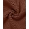 imageZESICA Womens 2025 Ribbed Knit Dress Long Sleeve Mock Neck Slim Fit Side Slit Spring Elegant Sweater DressesCoffee