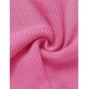 imageZESICA Womens 2025 Ribbed Knit Dress Long Sleeve Mock Neck Slim Fit Side Slit Spring Elegant Sweater DressesHotpink
