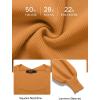 imageZESICA Womens 2025 Square Neck Ribbed Knit Dress Puff Long Sleeve Slim Fit Bodycon Fall Winter Pullover Sweater DressGoldentea