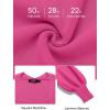 imageZESICA Womens 2025 Square Neck Ribbed Knit Dress Puff Long Sleeve Slim Fit Bodycon Fall Winter Pullover Sweater DressRose