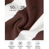 imageZESICA Womens Casual Striped Wide Leg Pants Elastic Waist Drawstring Knit Loose Soft Pajama Lounge Pants Fall ClothesDark Brown