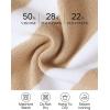 imageZESICA Womens Casual Striped Wide Leg Pants Elastic Waist Drawstring Knit Loose Soft Pajama Lounge Pants Fall ClothesSand