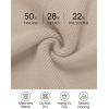 imageZESICA Womens Fall Turtleneck Sweater Dress Oversized Long Lantern Sleeve Casual Knit Pullover Mini DressesAlmond