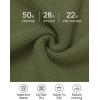 imageZESICA Womens Fall Turtleneck Sweater Dress Oversized Long Lantern Sleeve Casual Knit Pullover Mini DressesArmygreen