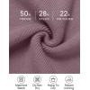 imageZESICA Womens Fall Turtleneck Sweater Dress Oversized Long Lantern Sleeve Casual Knit Pullover Mini DressesDarkviolet