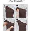 imageZESICA Womens One Shoulder Tank Tops 2025 Summer Sleeveless Going Out T Shirts Knit Slim Fit Fashion Tee TopCoffee