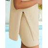 imageZESICA Womens Summer 2 Piece Matching Long Sweater Shorts Sets 2025 Travel Resort Wear Sleeveless Knit OutfitsApricot