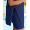 imageZESICA Womens Summer 2 Piece Matching Long Sweater Shorts Sets 2025 Travel Resort Wear Sleeveless Knit OutfitsDark Blue