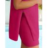 imageZESICA Womens Summer 2 Piece Matching Long Sweater Shorts Sets 2025 Travel Resort Wear Sleeveless Knit OutfitsRosered