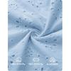 imageZESICA Womens Summer Short Puff Sleeve Shirts 2025 V Neck Casual Hollow Out Lace Embroidered Blouse TopsBlue