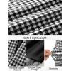 imageZESICA Plaid Mini Skirt for Women 2025 Fall Winter High Waist A Line Bodycon Pencil Skirts TrendyBlack
