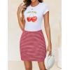 imageZESICA Plaid Mini Skirt for Women 2025 Fall Winter High Waist A Line Bodycon Pencil Skirts TrendyRed