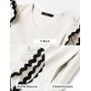 imageZESICA Womens 2025 Summer Casual Midi Dresses V Neck Flutter Short Sleeve Ruffle Tiered A Line Flowy Beach Long DressWhite