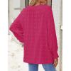 imageZESICA Womens Fall Fashion Blouses Loose Long Sleeve Business Casual Shirts V Neck Trendy TopsRosered