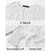 imageZESICA Womens Fall Fashion Blouses Loose Long Sleeve Business Casual Shirts V Neck Trendy TopsWhite