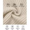 imageZESICA Womens Long Sleeve Crewneck Shirts Fall Ribbed Knit Sweater Slim Fitted Casual Basic Tee TopsAlmond