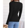 imageZESICA Womens Long Sleeve Crewneck Shirts Fall Ribbed Knit Sweater Slim Fitted Casual Basic Tee TopsBlack