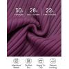imageZESICA Womens Long Sleeve Crewneck Shirts Fall Ribbed Knit Sweater Slim Fitted Casual Basic Tee TopsFuchsia