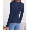 imageZESICA Womens Long Sleeve Crewneck Shirts Fall Ribbed Knit Sweater Slim Fitted Casual Basic Tee TopsNavy