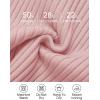 imageZESICA Womens Long Sleeve Crewneck Shirts Fall Ribbed Knit Sweater Slim Fitted Casual Basic Tee TopsPink